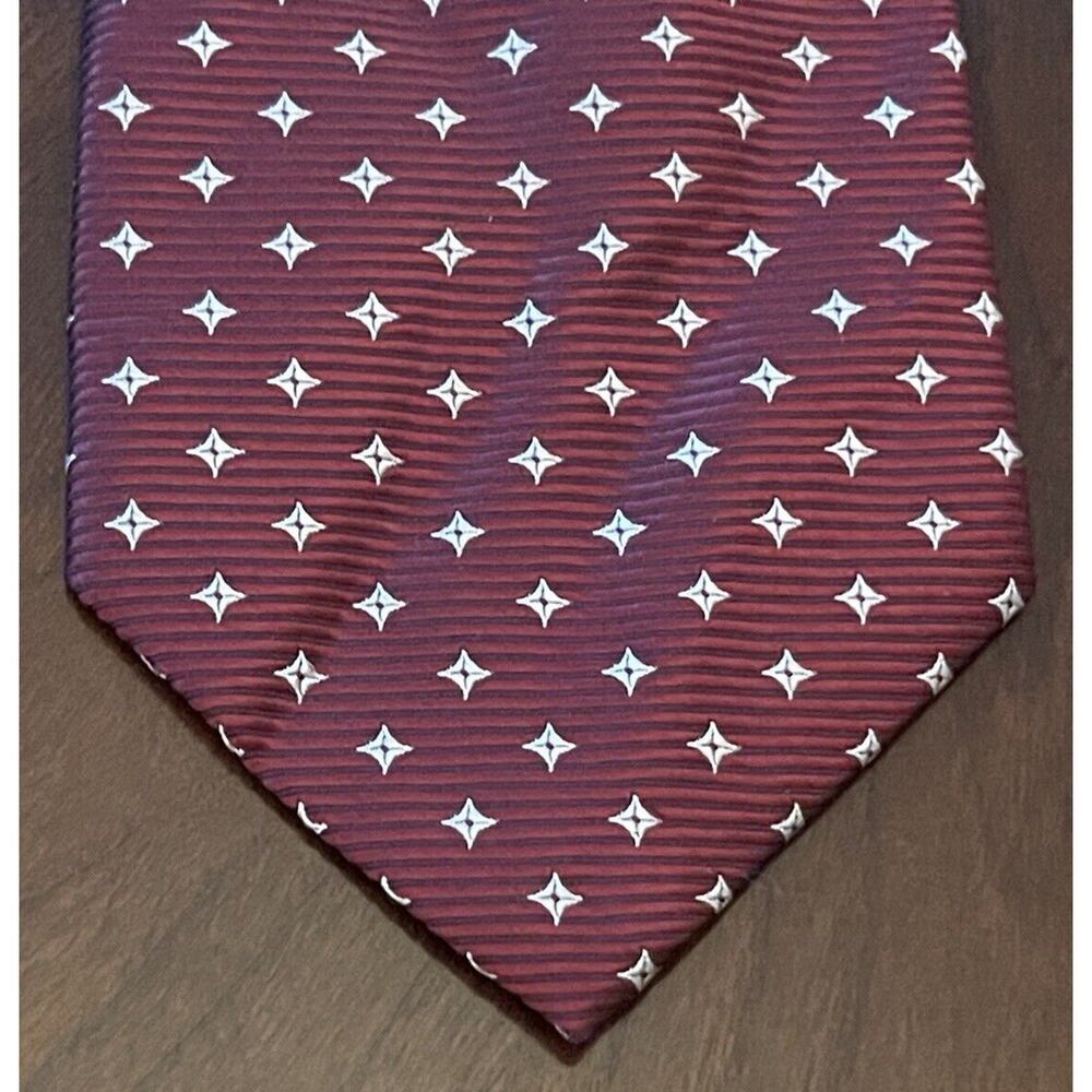 Valentina Italy Milano Burgundy 100% Silk Men’s Neck Tie
